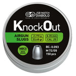 JSB Knockout Slugs MK2 33.48gr .25 Cal - 200pk