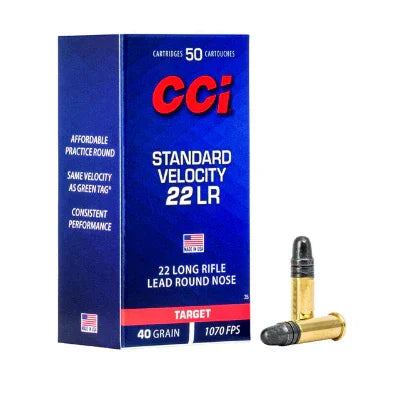 CCI 22LR 40Gr Standard Velocity 50 Pack