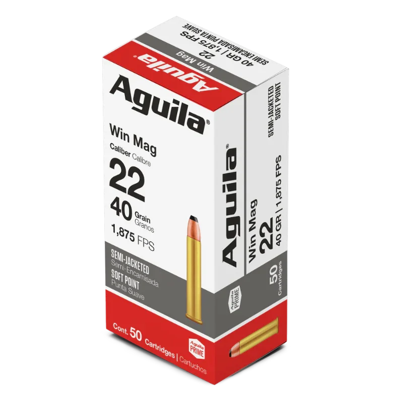 AGUILA 22WM SP 40GR AMMUNITION 50/BOX