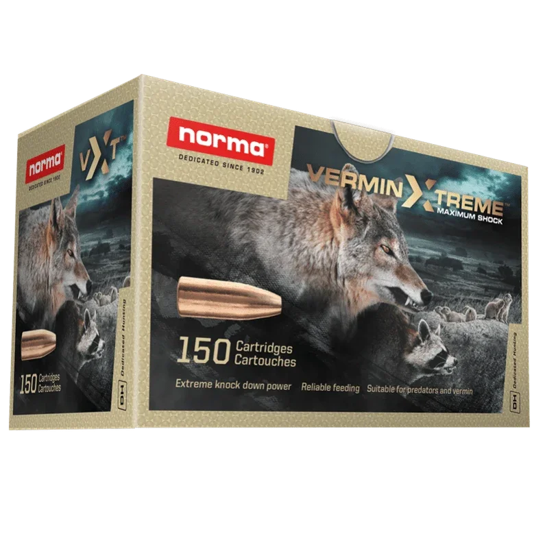 Norma VERMINXTREME .222 Remington 55gr (900 rounds) - Hunt The Night