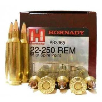 Hornady Ammo 22-250 55gr SP (50) - Hunt The Night