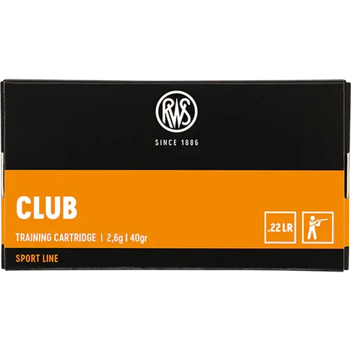RWS .22 LR Club 40gr LRN 50 Pack