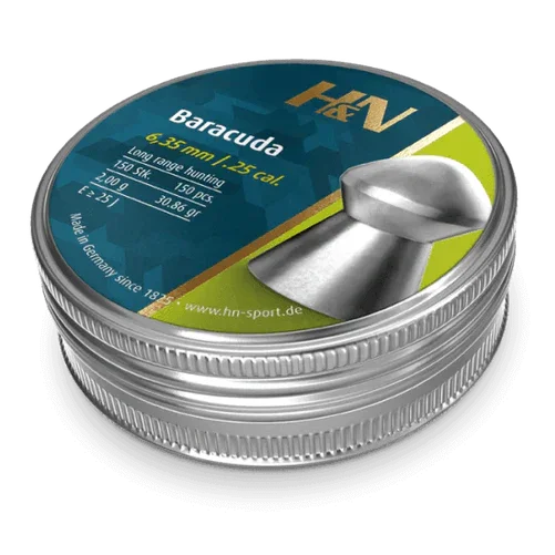 H&N BARACUDA .25 30.86GR AIR PELLET - Hunt The Night