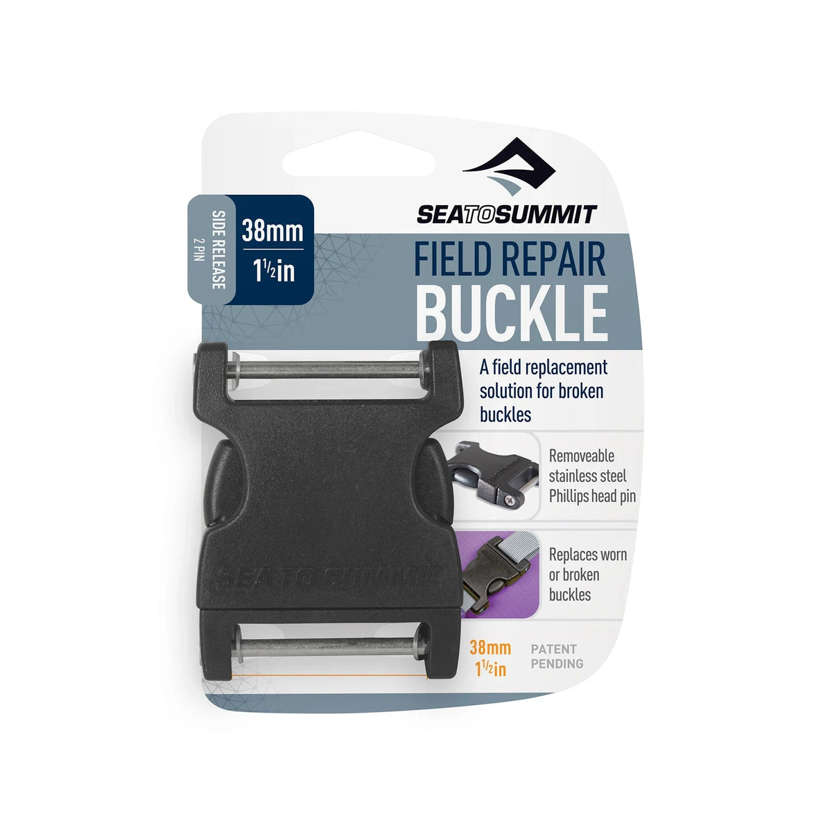 Side Release Field Repair Buckle with Removable Pin - Hunt The Night