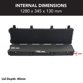 Evolution Gear HD Series Rifle Hard Gun Case XL - Black