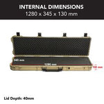 Evolution Gear HD Series Rifle Hard Gun Case XL - Desert Tan