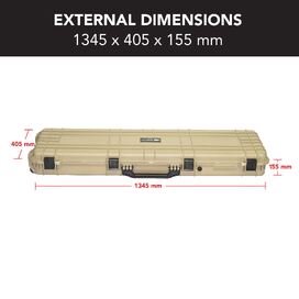 Evolution Gear HD Series Rifle Hard Gun Case XL - Desert Tan