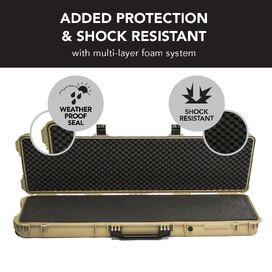 Evolution Gear HD Series Rifle Hard Gun Case XL - Desert Tan