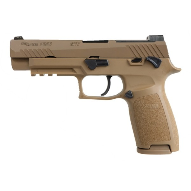 SIG Sauer P320 9mm Luger 4.7" M17" Coyote Striker 10 Round 2 Mags
