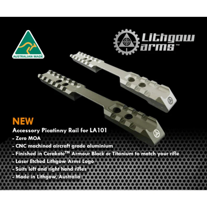 LITHGOW ARMS LA101 PICATINNY RAIL BLACK