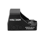 Holosun HS507K-GR X2; Miniature Reflex Sight; 2 MOA Dot; Solar/Battery - **GREEN**