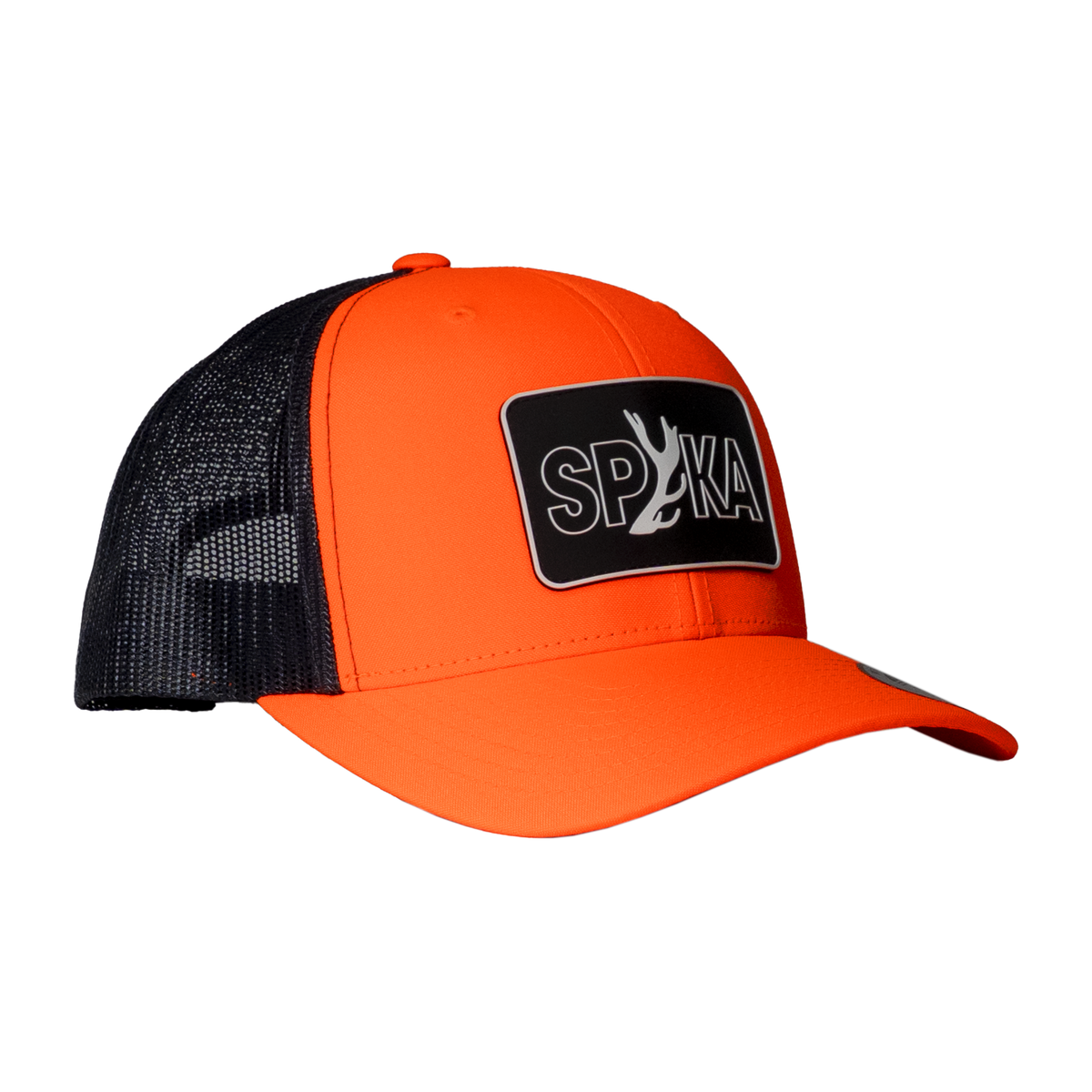 Spiker Patch Trucker Cap - Cast Antler - Blaze/Charcoal