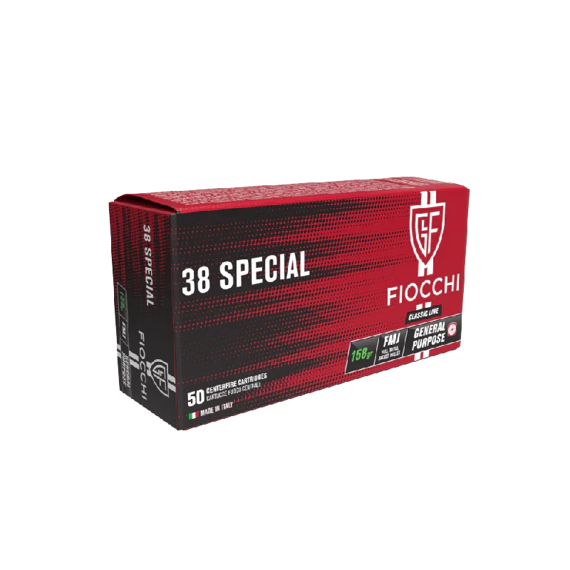 FIOCCHI 38 SPECIAL LRN 158 GZN 50PKT