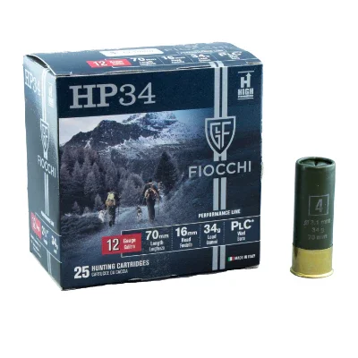 FIOCCHI 12G 34GM #4 1375 FPS 25 PKT