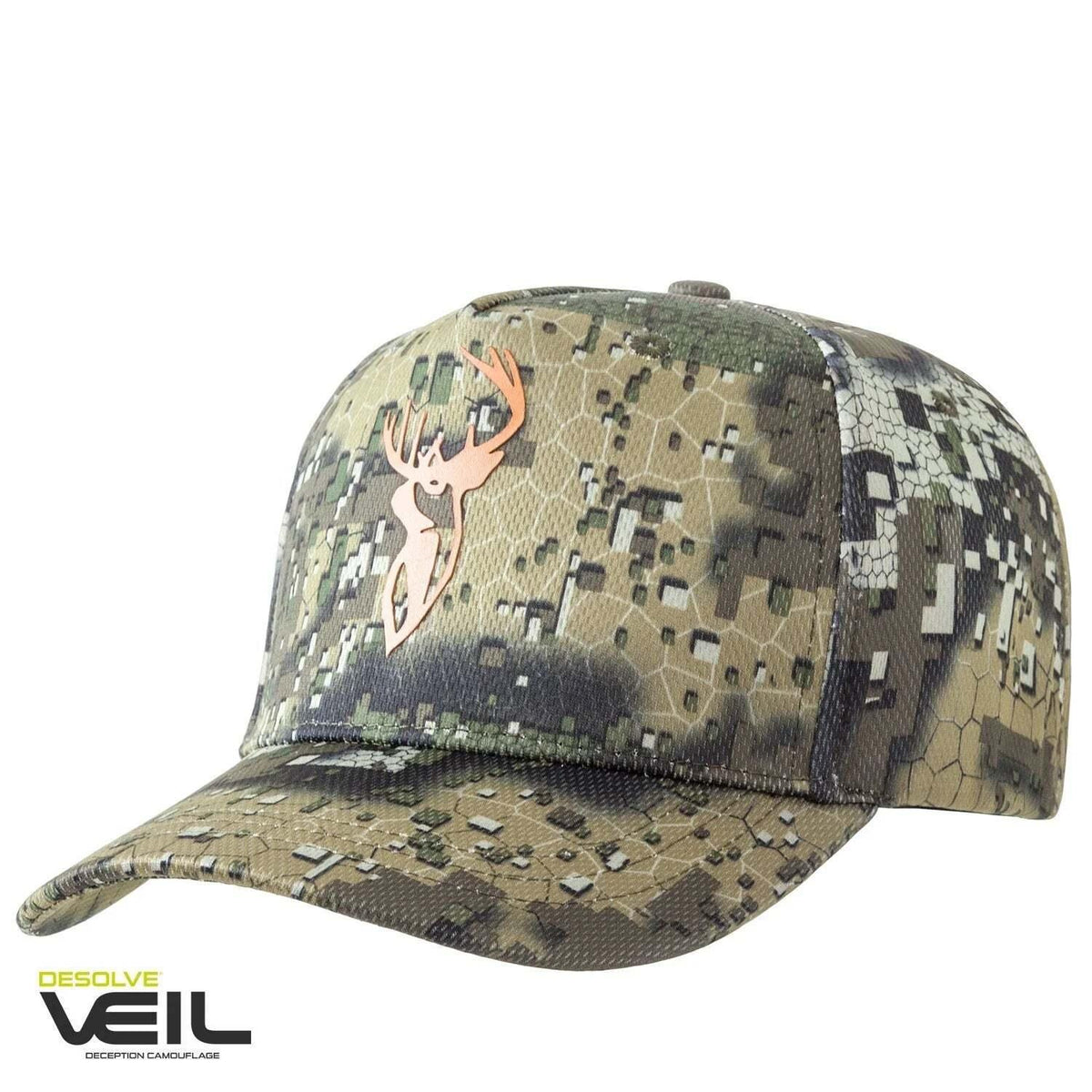 HUNTERS ELEMENT HEAT BEATER CAP ORANGE STAG DESOLVE VEIL
