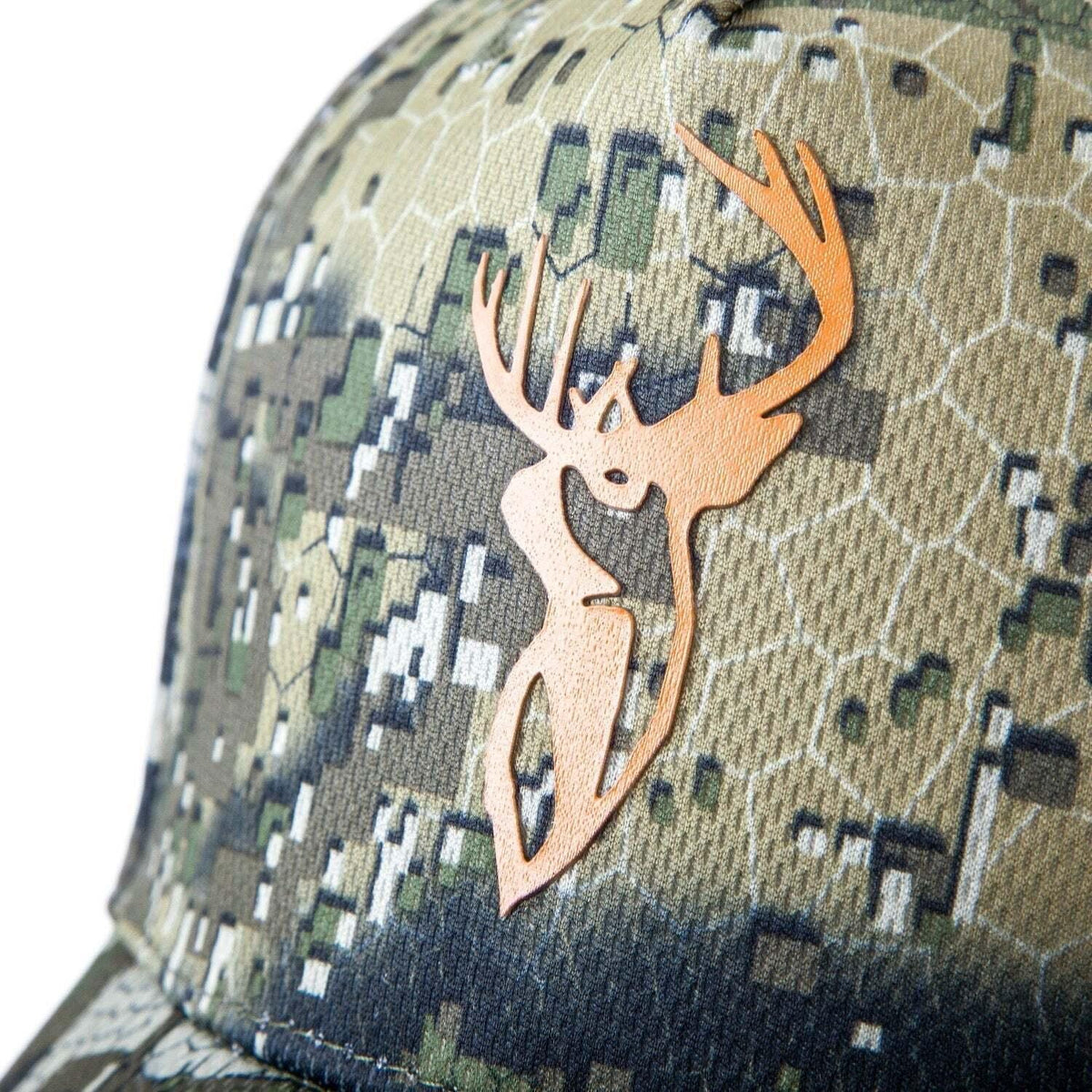 HUNTERS ELEMENT HEAT BEATER CAP ORANGE STAG DESOLVE VEIL