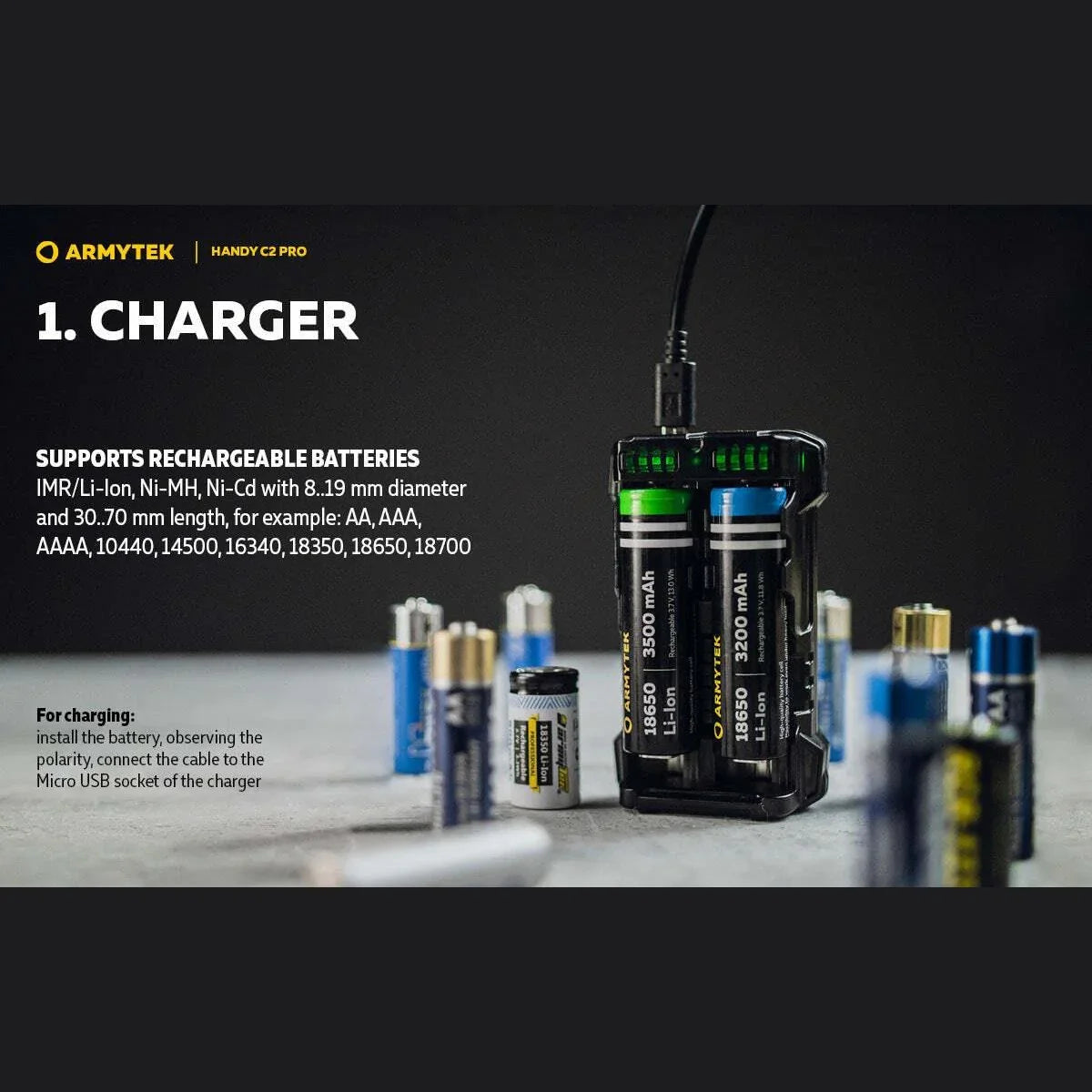 ARMYTEK HANDY C2 PRO - Hunt The Night