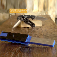 AccuSharp Diamond Paddle Sharpenerd (Blue) - side view