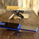AccuSharp Diamond Paddle Sharpenerd (Blue) - side view