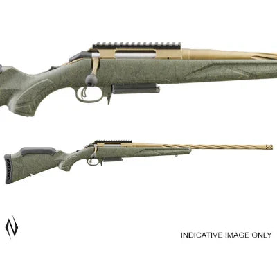 Ruger American Gen II .243 Predator Green Splatter 22" Muzzle Brake