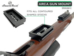 SmartRest Arca Gun Mount Plate for contoured stock (curved)