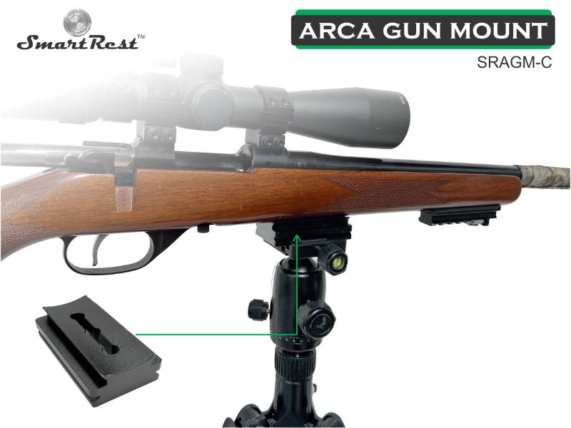 SmartRest Arca Gun Mount Plate for contoured stock (curved)