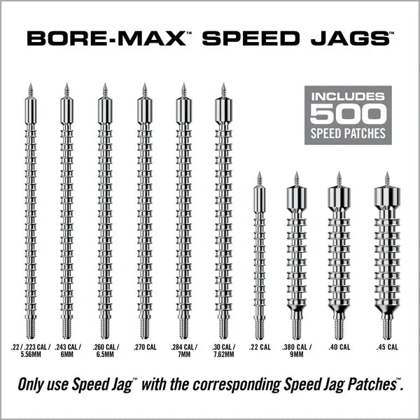 REAL AVID Bore-Max® Speed Jags™ & Patches Multi-Cal Pack