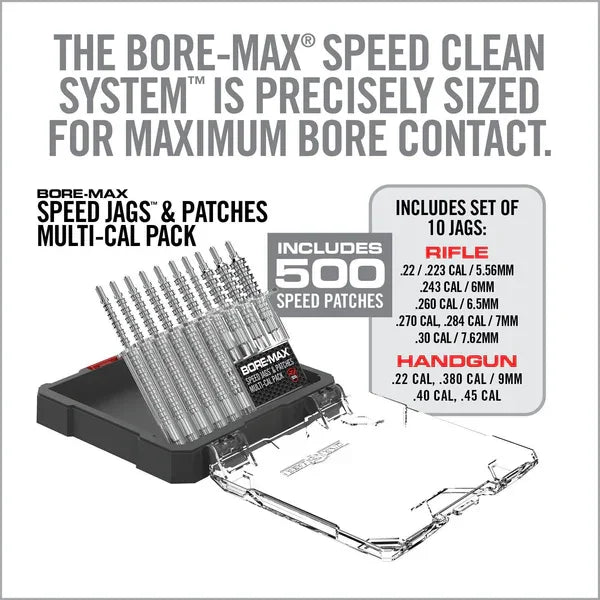 REAL AVID Bore-Max® Speed Jags™ & Patches Multi-Cal Pack