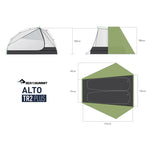 Alto Plus Semi-Free Standing Ultralight Tent - Hunt The Night