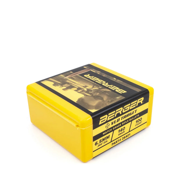 Berger VLD Target 6.5mm (.264) 140gr Projectiles (100/box)