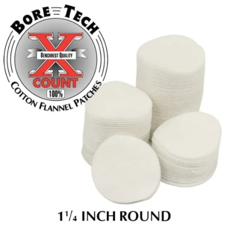 BORE TECH PATCH 1 1/4" ROUND 250/BAG
