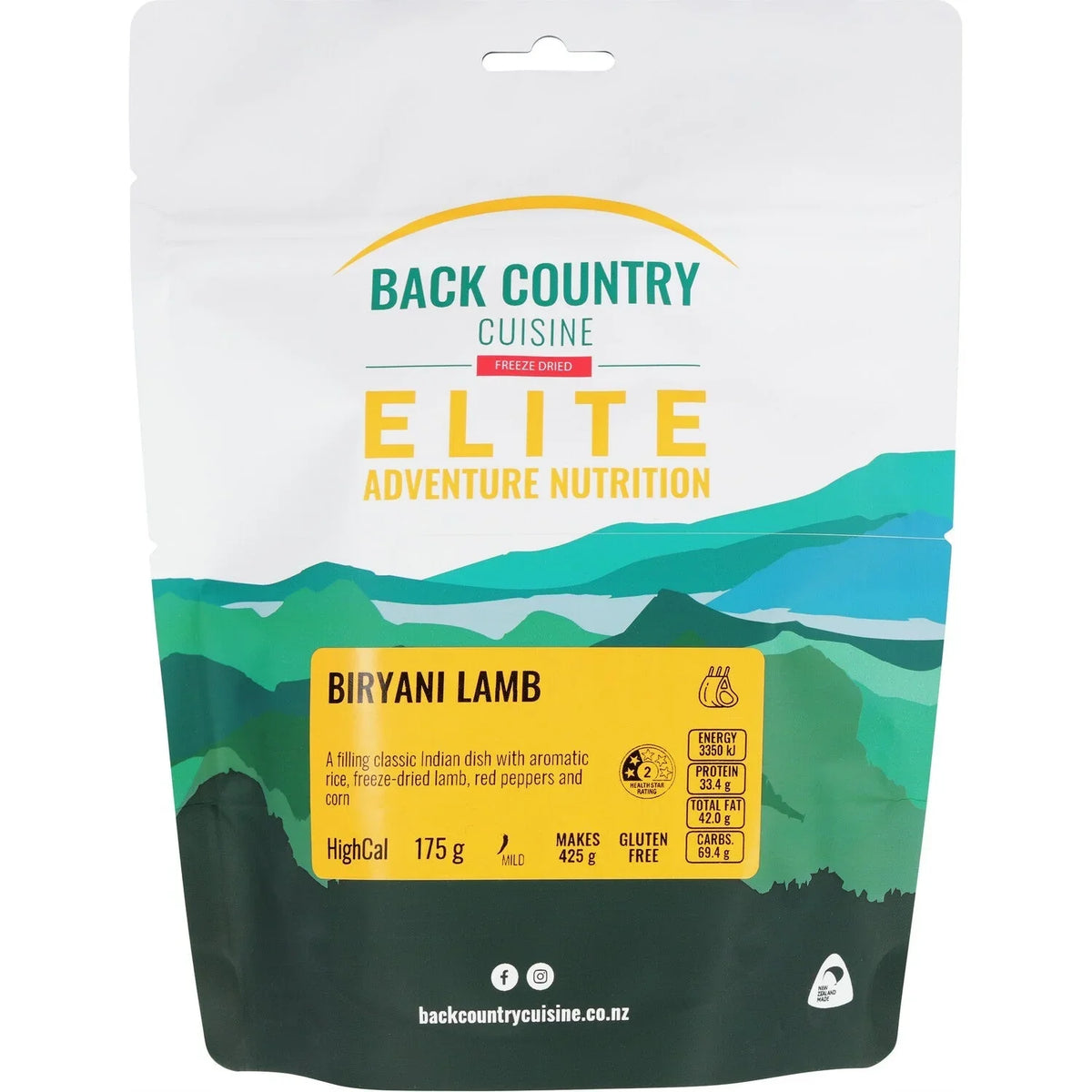 Back Country Foods Biryani Lamb