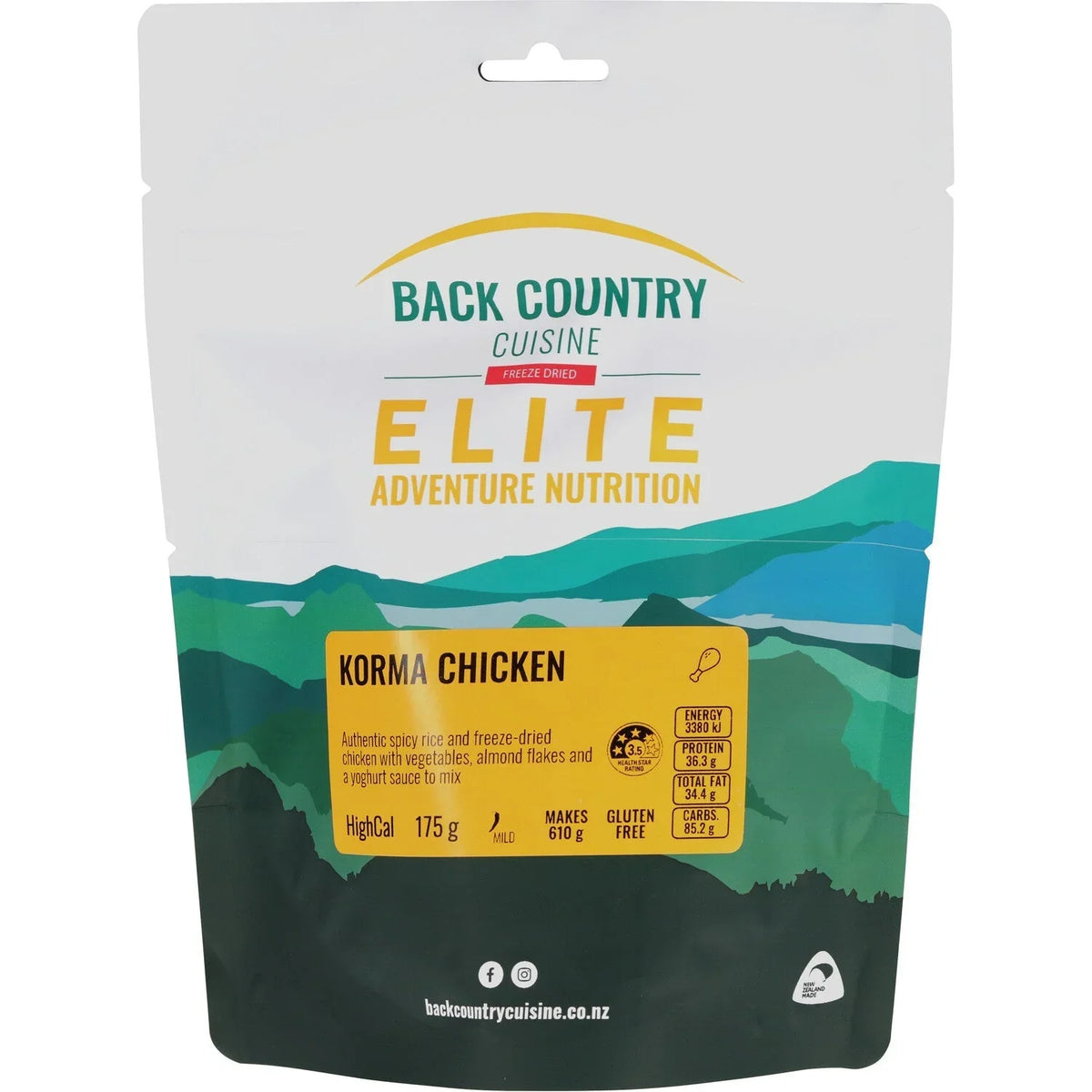Back Country Foods Korma Chicken - Hunt The Night