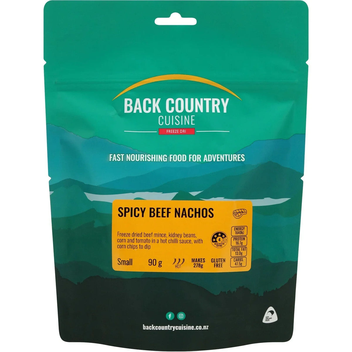 Back Country Foods Spicy Beef Nachos