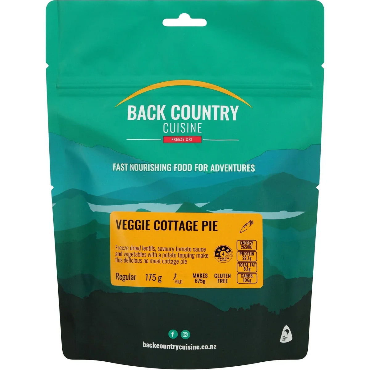 Back Country Foods Veggie Cottage Pie