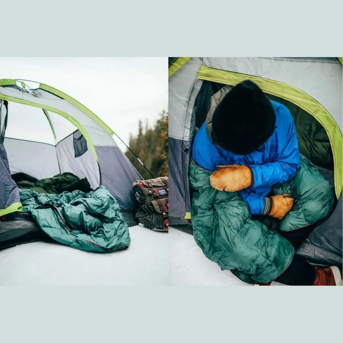 NAKIE OLIVE GREEN SUSTAINABLE DOWN - PUFFY BLANKET - Hunt The Night