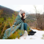 NAKIE OLIVE GREEN SUSTAINABLE DOWN - PUFFY BLANKET - Hunt The Night