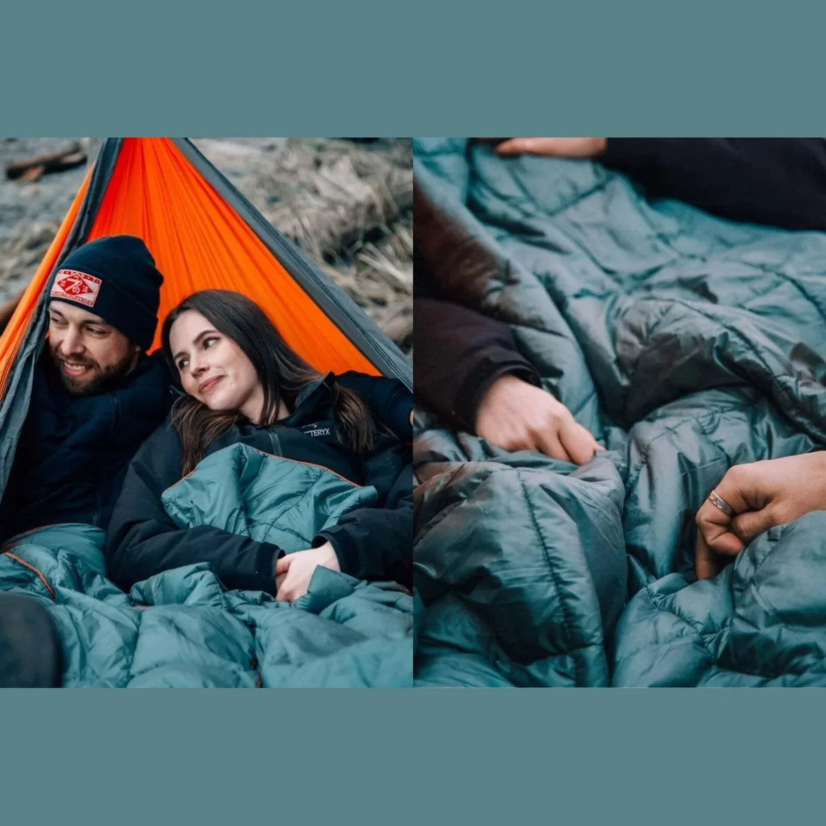 NAKIE OLIVE GREEN SUSTAINABLE DOWN - PUFFY BLANKET - Hunt The Night