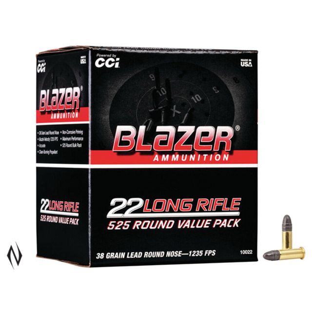 Cci 22LR Blazer 38GR Solid Hv 525 Pk