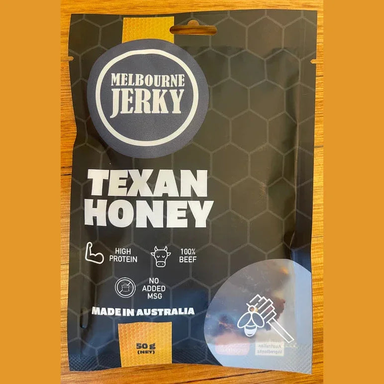 Melbourne Jerky Texan Honey 50g - Hunt The Night