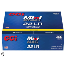 CCI 22LR MINI MAG 36GR HP 300 PK 1260FPS