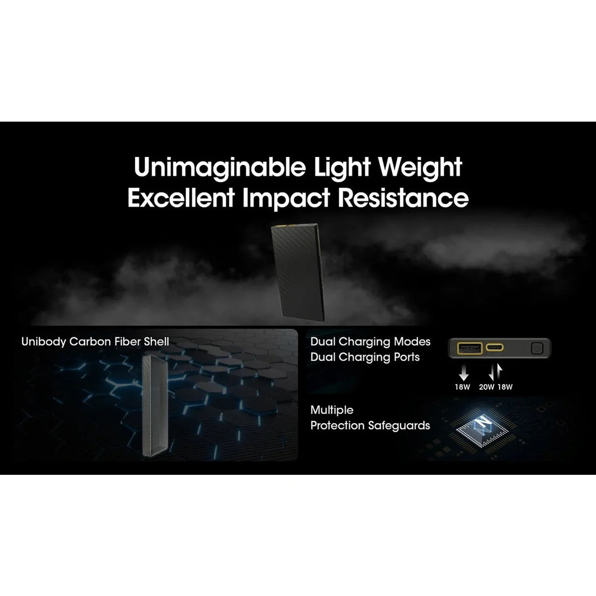 NITECORE Lightweight Carbon Fibre 10000mAh Power Bank