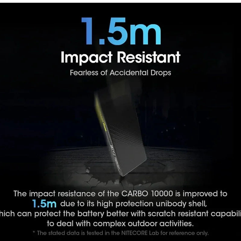 NITECORE Lightweight Carbon Fibre 10000mAh Power Bank