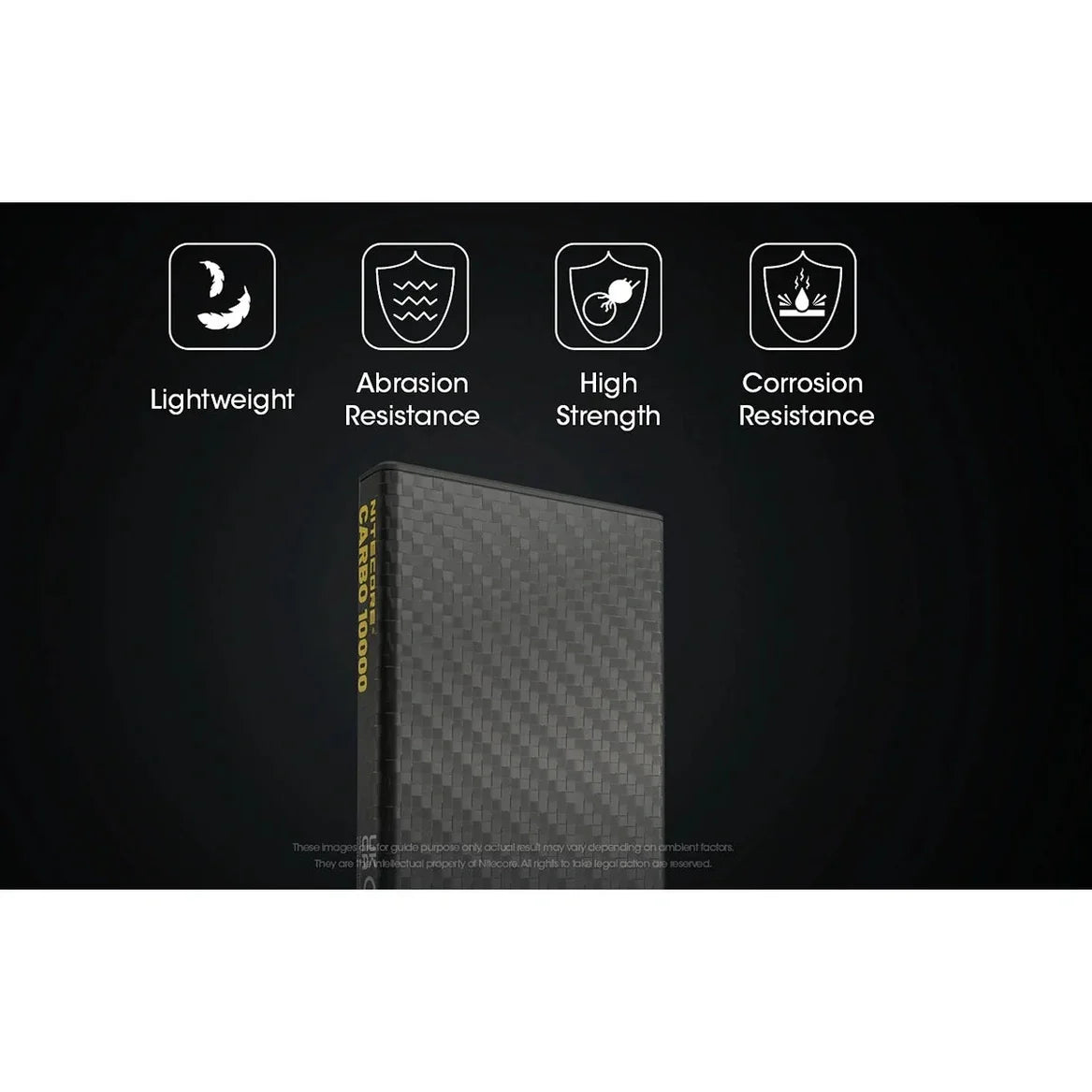 NITECORE Lightweight Carbon Fibre 10000mAh Power Bank