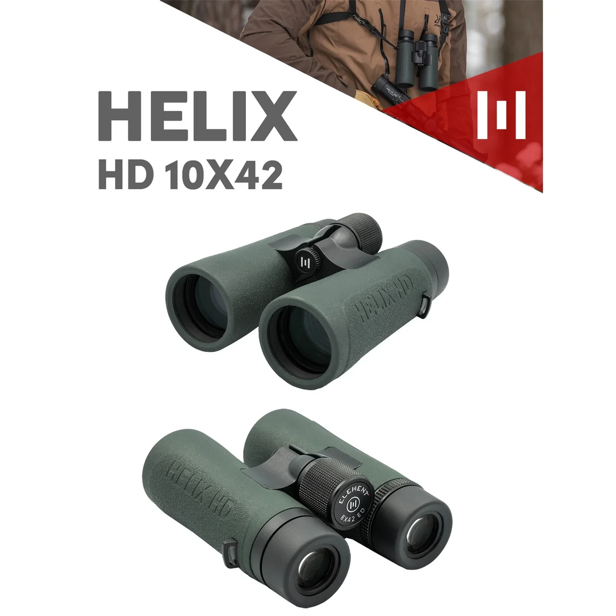Element Helix HD Binoculars 10×42