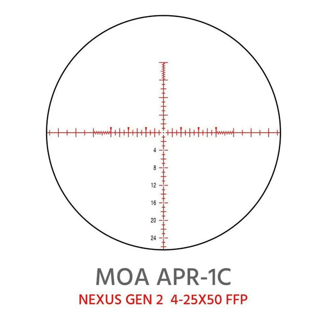 Element Optics Gen 2 Nexus 4-25×50 FFP (moa APR-1C)