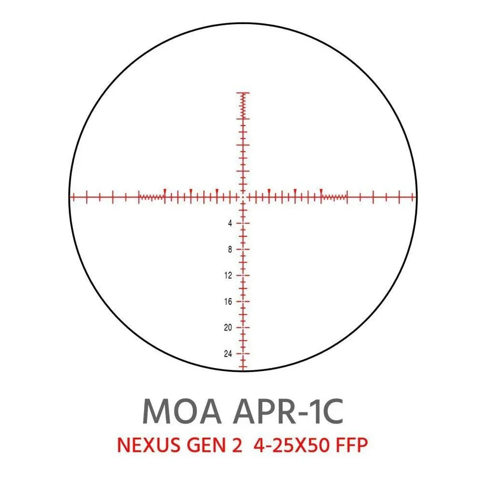 ELEMENT OPTICS GEN 2 NEXUS 4-25×50 FFP (MOA APR-1C)
