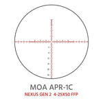 ELEMENT OPTICS GEN 2 NEXUS 4-25×50 FFP MOA APR-1C