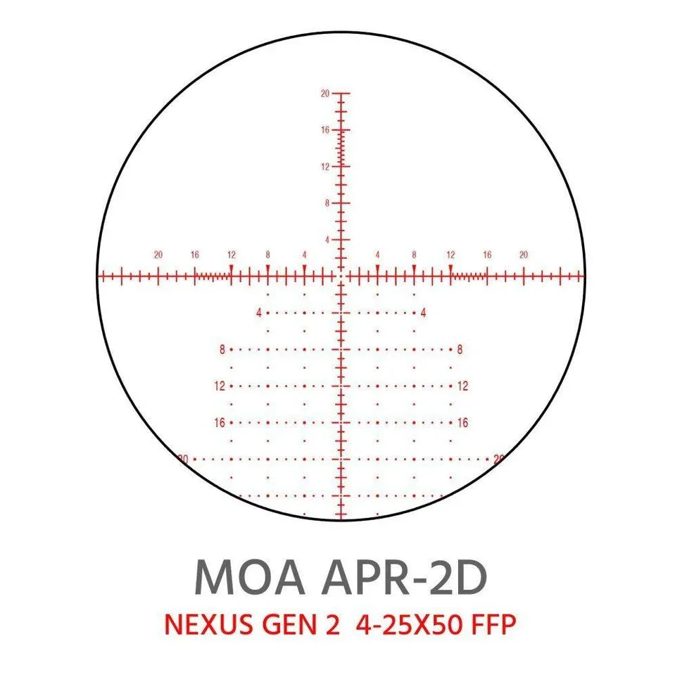 ELEMENT OPTICS GEN 2 NEXUS 4-25×50 FFP APR-2D MOA
