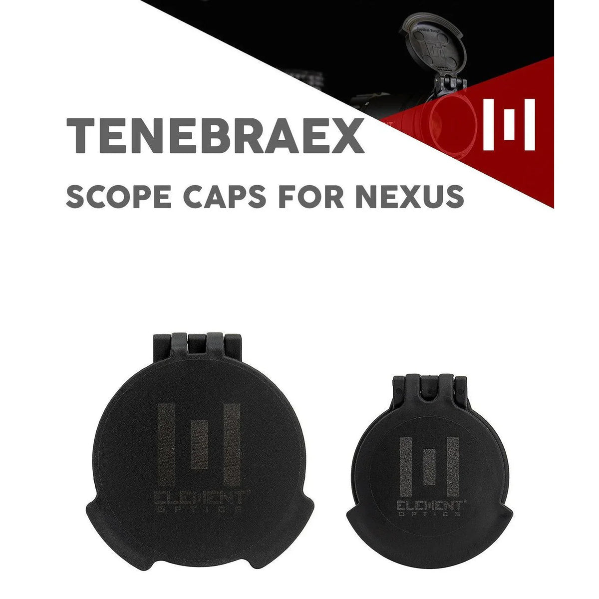 ELEMENT OPTICS FLIP UP COVERS (NEXUS - 50MM) - Hunt The Night